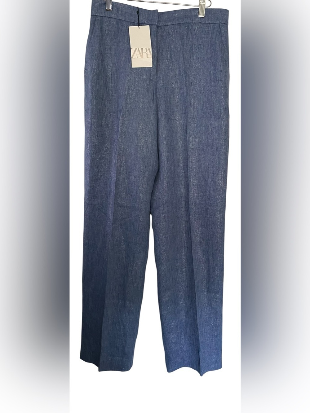 Zara Light Blue Denim Trousers - Picture 3 of 12